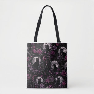 Sac à main Halloween Moon Black Cat