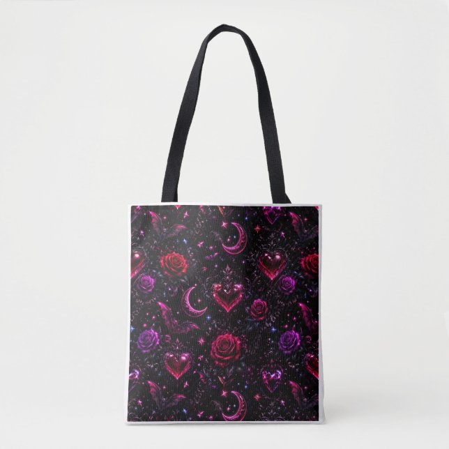 Sac à main Halloween Neon Dark Love (Devant)