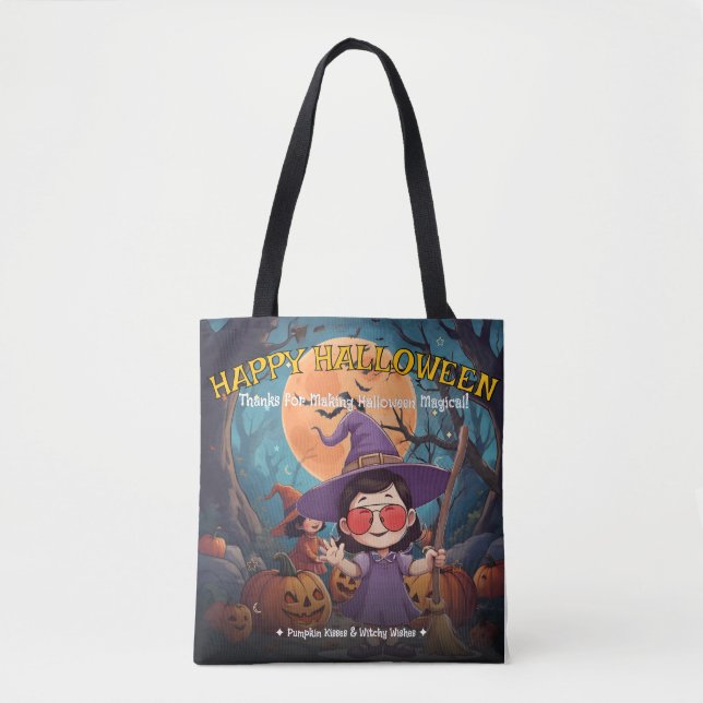 Sac à main Halloween Patch de citrouille pour Tric (Devant)