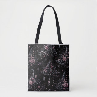 Sac à main Halloween sorcière botanique rose