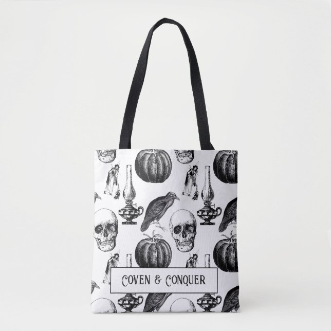 Sac à main Halloween Sorcière Coven and Conquer (Devant)