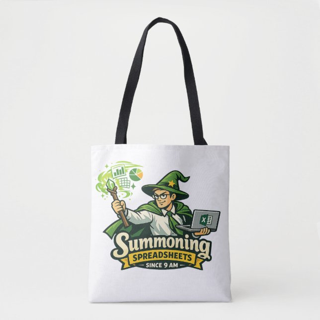 Sac à main humoristique Excel Wizard pour le burea (Devant)