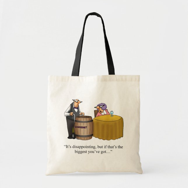 Sac à main humoristique sur le vin drôle (Devant)