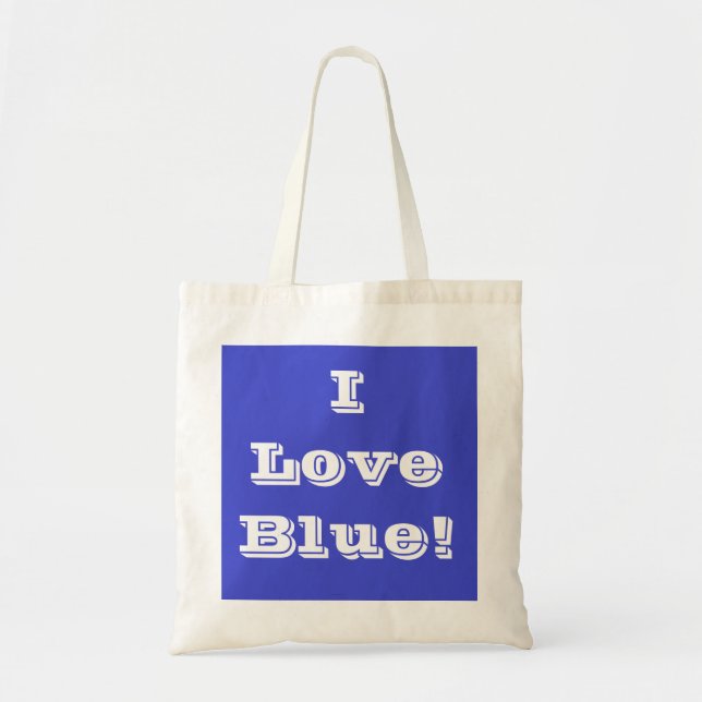 Sac à main I Love Blue (Devant)