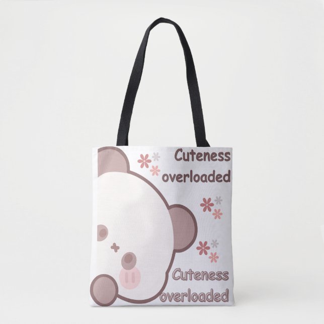 Sac à main illustré de style Kawaii adorable (Devant)