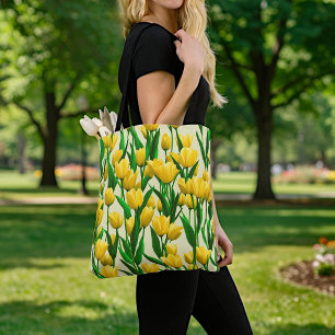 Sac à main Image de tulipes jaunes n° 2