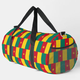 Sac à main imprimé, coupé et cousu avec le drapeau