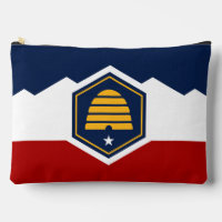 Sac à main imprimé, coupé et cousu avec le drapeau