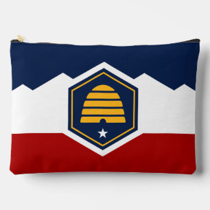 Sac à main imprimé, coupé et cousu avec le drapeau