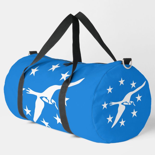 Sac à main imprimé, coupé et cousu avec le drapeau (Coin gauche)