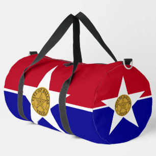 Sac à main imprimé, coupé et cousu avec le drapeau