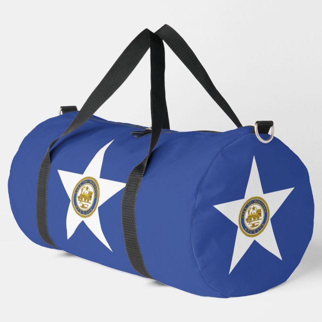 Sac à main imprimé, coupé et cousu avec le drapeau (Coin gauche)