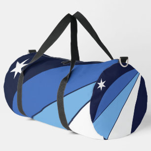 Sac à main imprimé, coupé et cousu avec le drapeau
