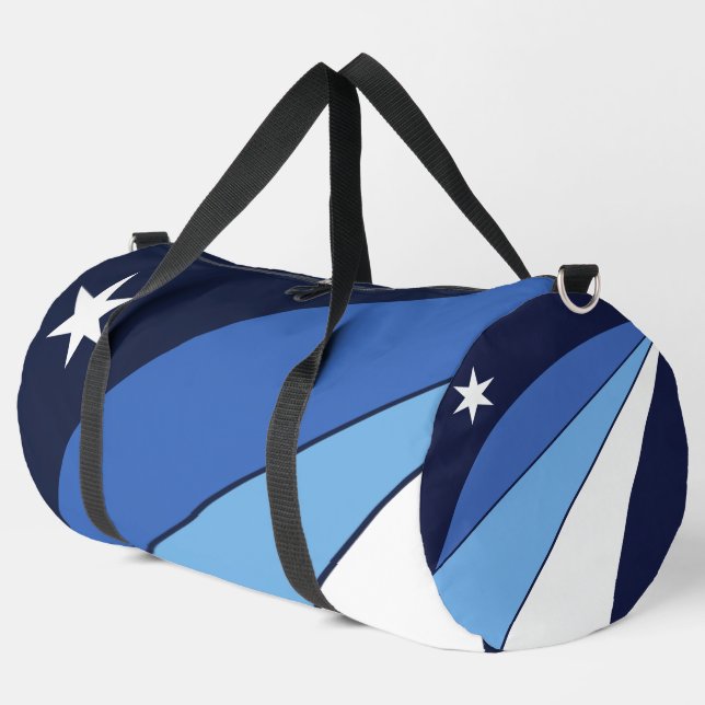 Sac à main imprimé, coupé et cousu avec le drapeau (Coin gauche)