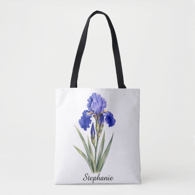 Sac à main Iris Fleur de naissance de février (Devant)