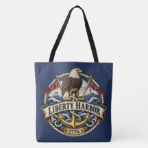 Sac à main Liberty Harbor Eagle Anchor Navy