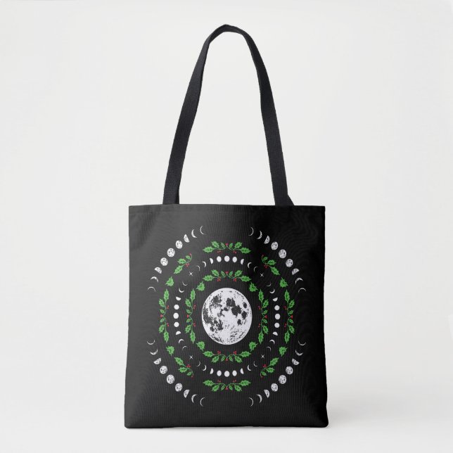 Sac à main mandala des phases lunaires (Devant)