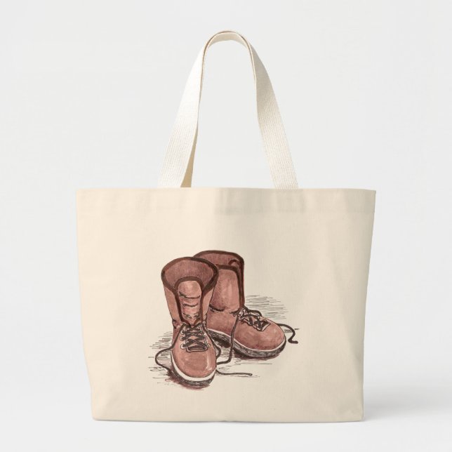 Sac à main marron mignon, sac de shopping (Devant)