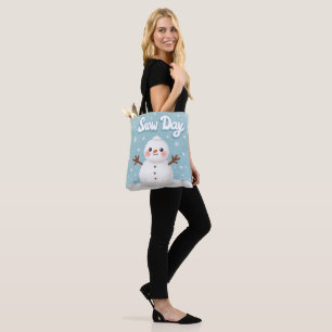 Sac à main mignon bonhomme de neige Jour de neige