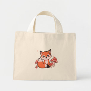 Sac à main Mini Fox Mignon – Toile Animaux de la F