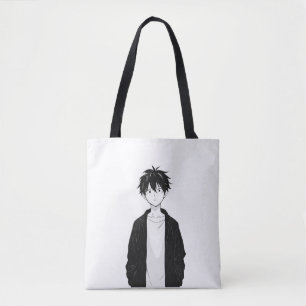Sac à main minimaliste garçon anime