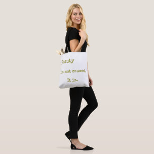 Sac à main minimaliste littéraire avec citation d'