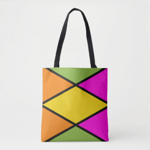 Sac à main moderne à motif argyle