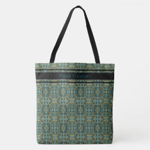 Sac à main moderne à motif bleu paon
