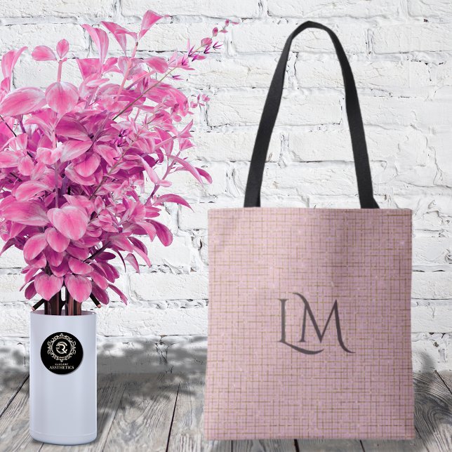 Sac à main moderne en taupe rose avec détail de mo (Créateur téléchargé)