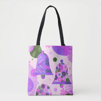 Sac à main moderne floral violet doux