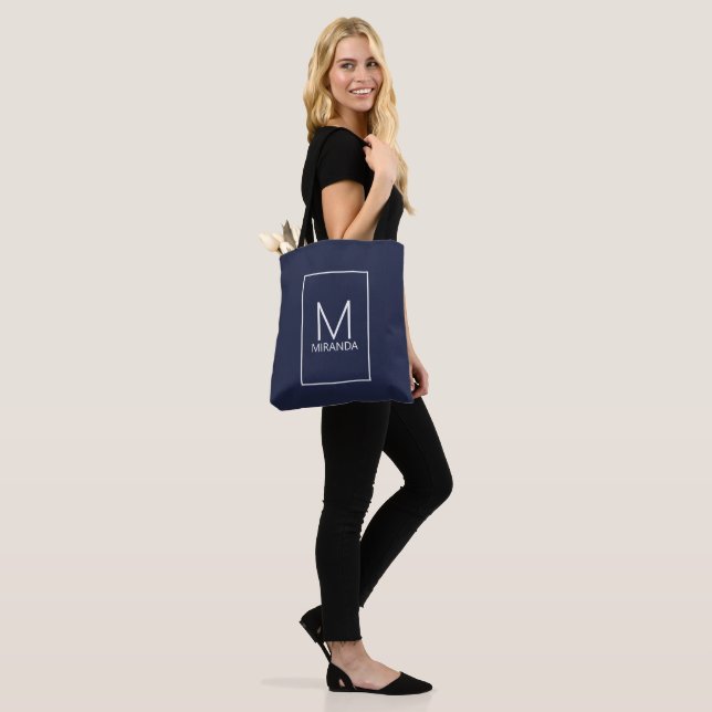 Sac à main moderne personnalisé avec monogramme et (Sur le modèle)