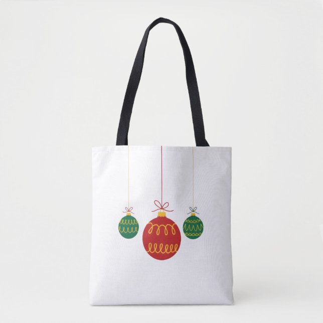 Sac à main moderne pour ornements de Noël suspendu (Devant)
