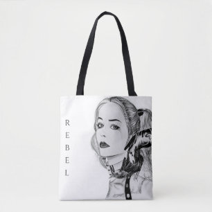 Sac à main moderne rebelle punk et corbeau