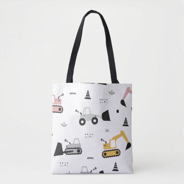 Sac à main motif véhicule de construction (Devant)