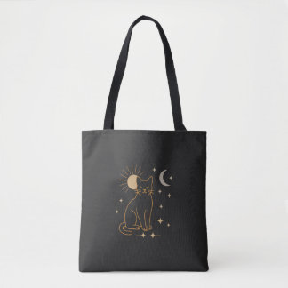 Sac à main Mystic Cat - Ligne céleste minimaliste