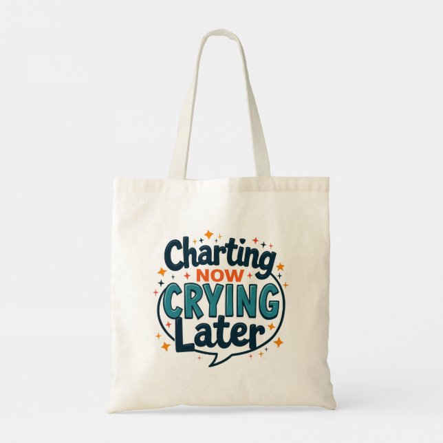 Sac à main naturel Charting Now Crying Later (Dos)