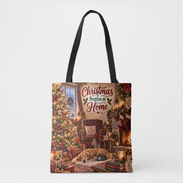 Sac à main Noël Commence à la Maison (Devant)