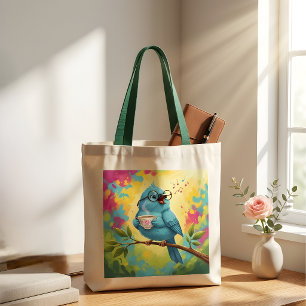 Sac à main oiseau bleu chantant mignon Amour de
