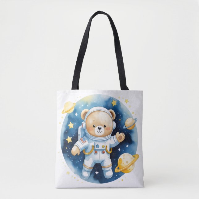 Sac à main ourson astronaute de l'espace mignon (Devant)