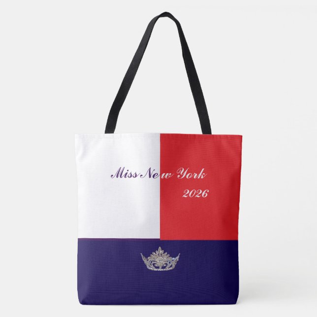 Sac à main Pageant Silver Crown-Large Rouge blanc  (Devant)