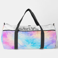 Sac à main pastel rêveur Tie Dye monogrammé pour e