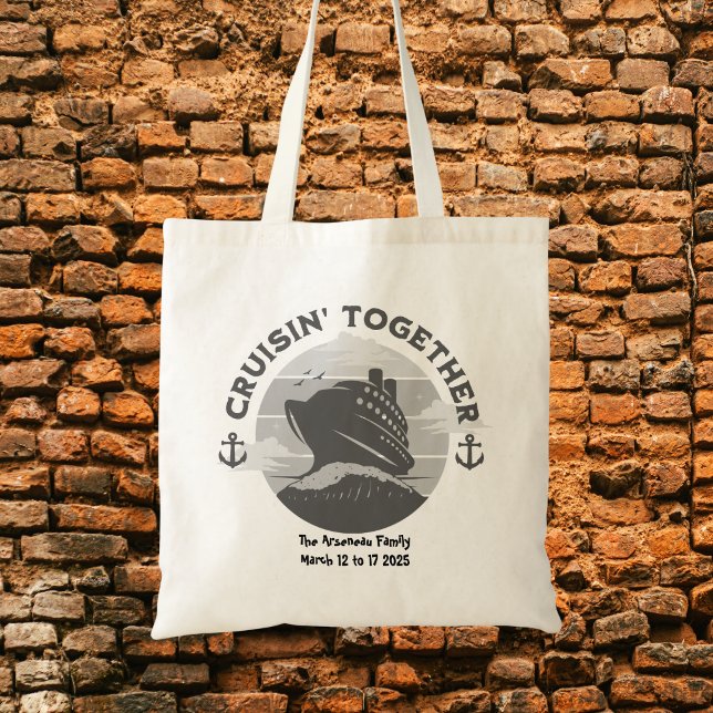 Sac à main personnalisable Croisière noir et blanc (Créateur téléchargé)