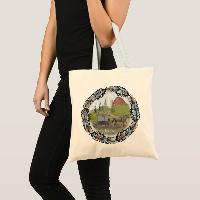 Sac à main personnalisé avec le nom de visite de b (Devant (produit))