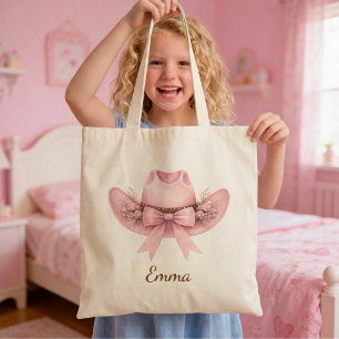 Sac à main personnalisé avec nom et chapeau de cow