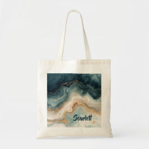 Sac à main personnalisé avec nom et motif marbré g