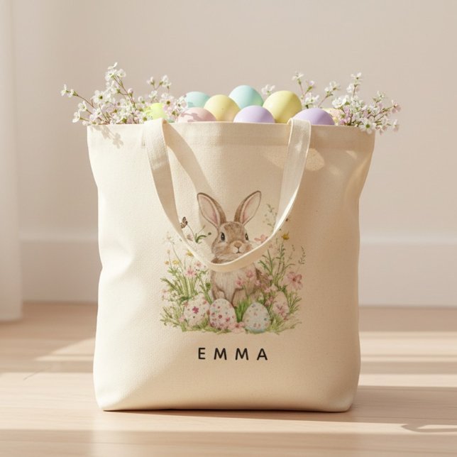 Sac à main personnalisé de lapin de Pâques avec no (Créateur téléchargé)