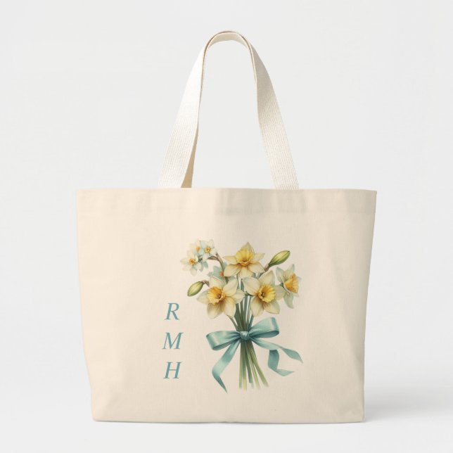 Sac à main personnalisé en jonquille de mars (Devant)