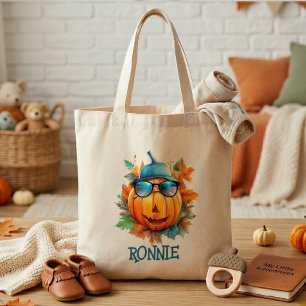 Sac à main personnalisé pour enfants avec citrouil