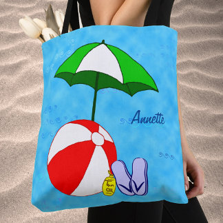 Sac à main personnalisé pour piscine avec jouets d
