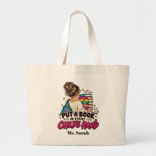 Sac à main personnalisé pour professeur de lecture